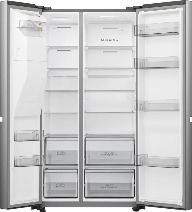 Hisense tvöfaldur kæli- og frystiskápur RS5P628WSPID - Stál