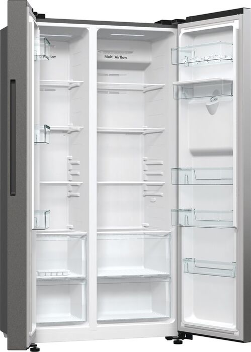 Hisense tvöfaldur kæli- og frystiskápur - Stál RS711N4WCE 