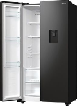 Hisense tvöfaldur kæli- og frystiskápur - Svartur RS711N4WFD 