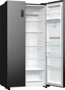 Hisense tvöfaldur kæli- og frystiskápur - Svartur RS711N4WFD 