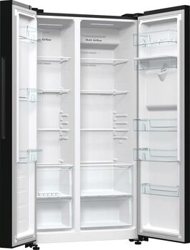 Hisense tvöfaldur kæli- og frystiskápur - Svartur RS711N4WFD 