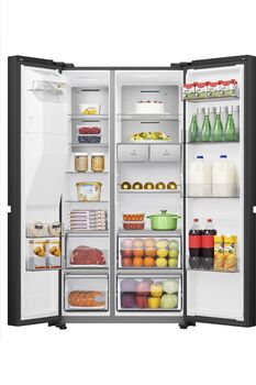 Hisense tvöfaldur kæli- og frystiskápur RS818N4IFE - Svartur