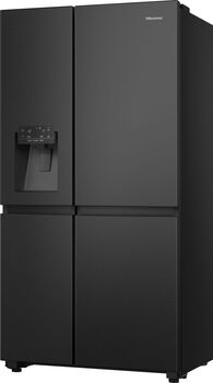 Hisense tvöfaldur kæli- og frystiskápur RS818N4IFE - Svartur