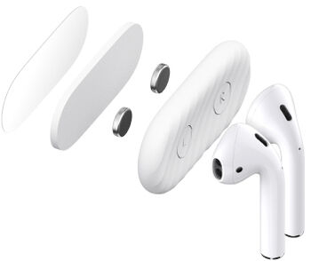 KeyBudz AirDockz segull fyrir AirPods - Hvítur