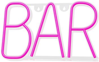 Neon LED ljós - Bar bleikt