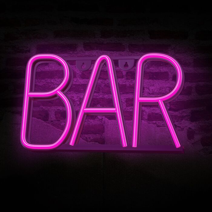 Neon LED ljós - Bar bleikt