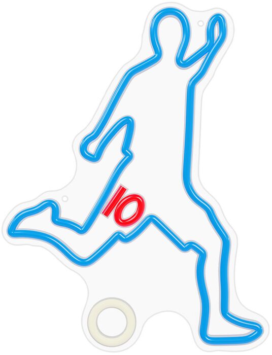 Neon LED ljós - Fótboltaspark marglita