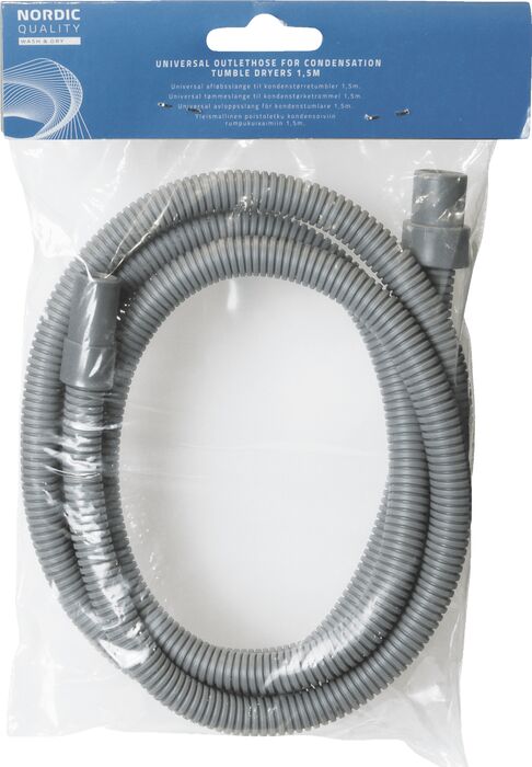 NQ affallsslanga f. þurrkara 8/10mm - 1,5m