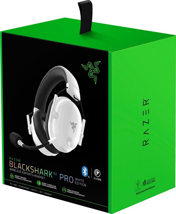 Razer Blackshark V2 Pro 2023 þráðlaus leikjaheyrnartól - Hvít 