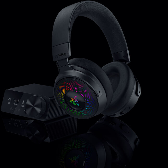 Razer Kraken V4 Pro þráðlaus leikjaheyrnartól - Svört