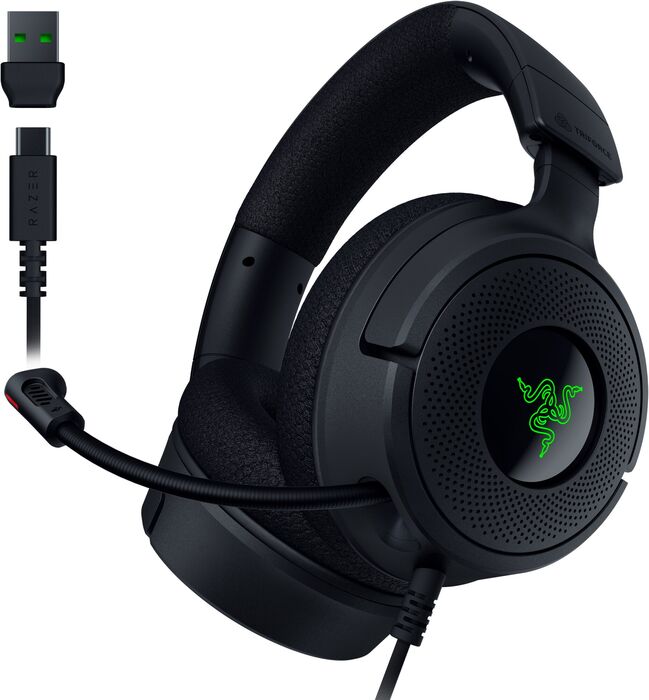 Razer Kraken V4 X leikjaheyrnartól - Svört