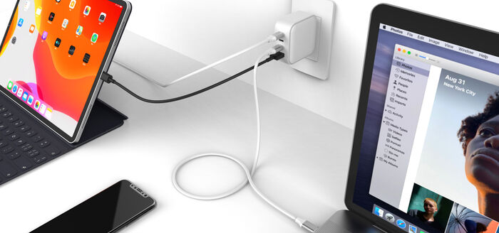 Sandstrøm 100 W 4x GaN hleðslutæki