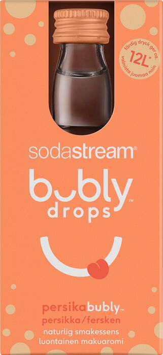 SodaStream Bubly Peach dropar