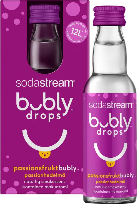 SodaStream Bubly Passionfruit dropar