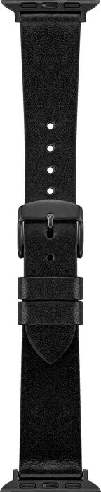 Sandstrøm leður ól fyrir Apple Watch 38/40/41 mm - Svört