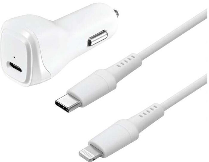 Sandstrøm USB-C í Lightning bílhleðslutæki