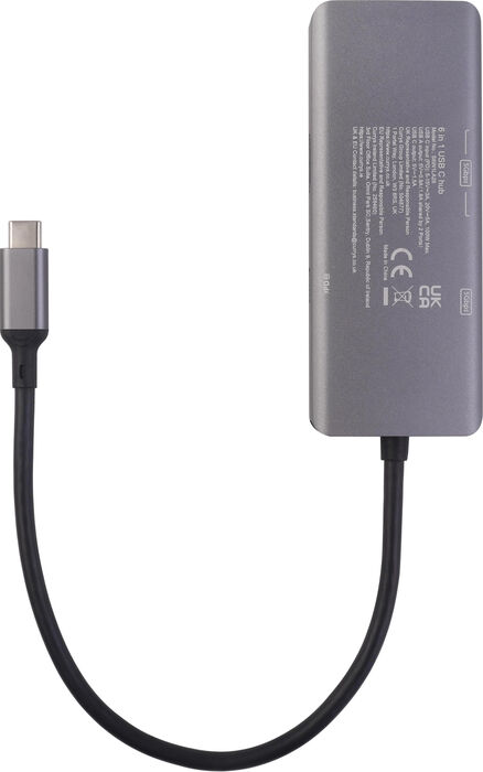Sandstrøm 6-í-1 USB-C tengikví