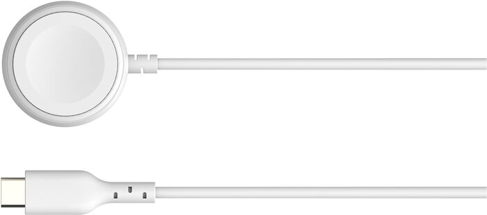 Sandstrøm Apple Watch USB-C hleðslusnúra - Hvítt