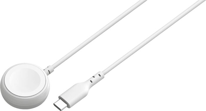 Sandstrøm Apple Watch USB-C hleðslusnúra - Hvítt