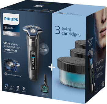 Philips Series 7000 rakvél m. hreinsistöð S7887/63 - Svört