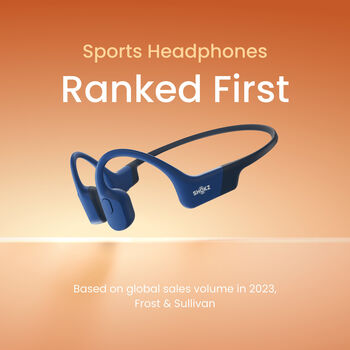 Shokz Openrun þráðlaus heyrnartól USB-C - Blá