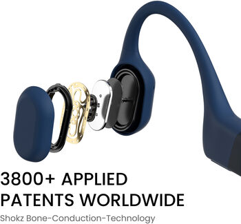 Shokz Openrun þráðlaus heyrnartól USB-C - Blá