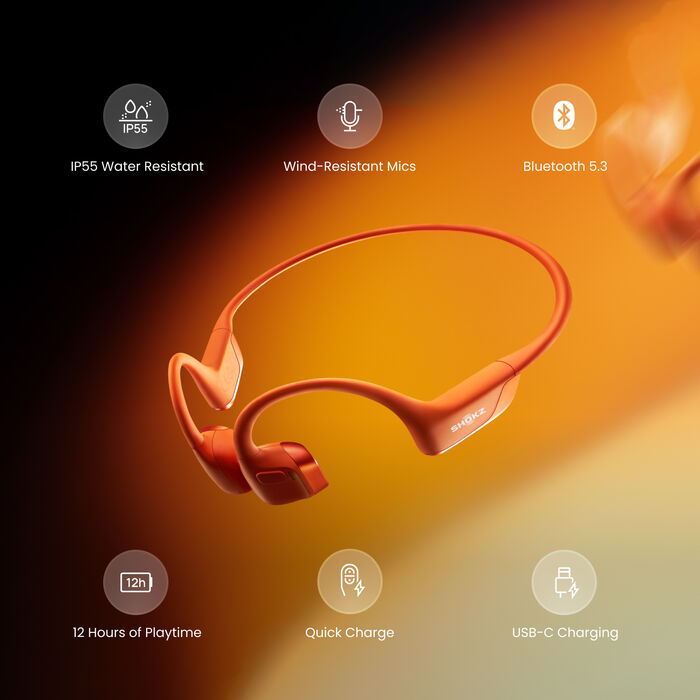 Shokz OpenRun Pro 2 Mini heyrnartól - Appelsínugul