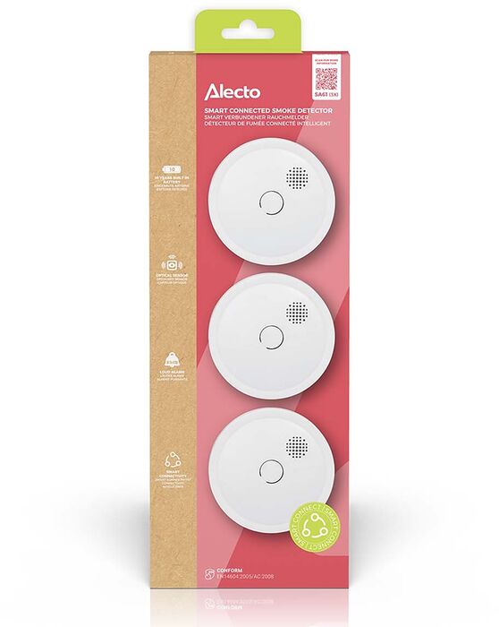 Alecto Reykjskynjari 3 í pakka