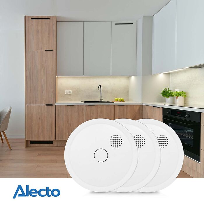 Alecto Reykjskynjari 3 í pakka