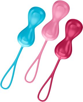 Satisfyer grindarbotnskúlur - 3stk