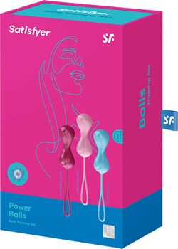 Satisfyer grindarbotnskúlur - 3stk