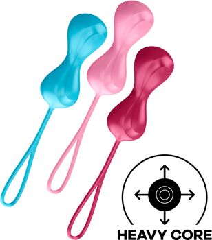 Satisfyer grindarbotnskúlur - 3stk