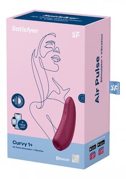 Satisfyer Curvy 1+ sogtæki - Rautt