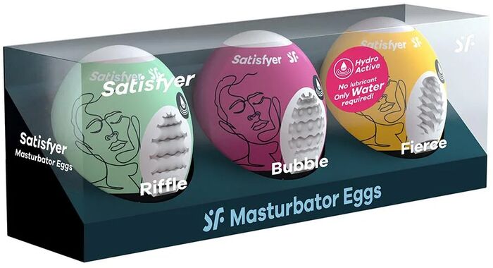Satisfyer 3 einnota egg sett