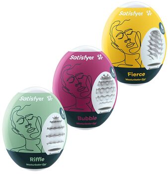 Satisfyer 3 einnota egg sett