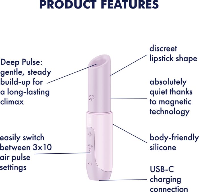 Satisfyer Secret Kiss titrari - Bleikur