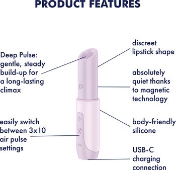 Satisfyer Secret Kiss titrari - Bleikur