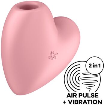 Satisfyer Cutie Heart sogtæki - Bleikt