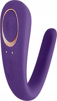 Satisfyer Double Classic paratæki - Fjólublátt