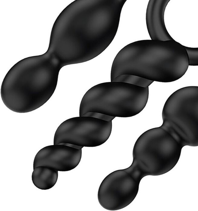 Satisfyer Booty Call rassaörvarar - Svartir 