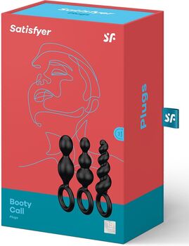 Satisfyer Booty Call rassaörvarar - Svartir 