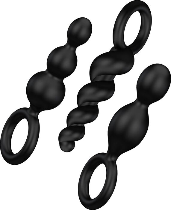 Satisfyer Booty Call rassaörvarar - Svartir 