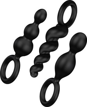 Satisfyer Booty Call rassaörvarar - Svartir 