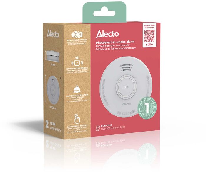 Alecto reykskynjari - 1 stk