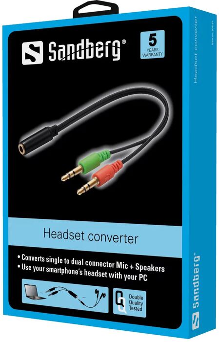 Sandberg millistykki f. heyrnartól