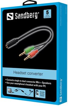 Sandberg millistykki f. heyrnartól