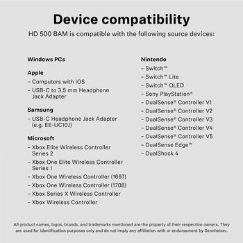 Sennheiser hljóðnemi f. HS5XX/HD620S