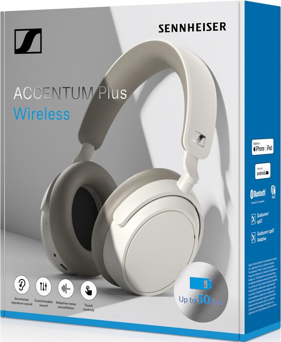 Sennheiser Accentum Plus heyrnartól - Hvít