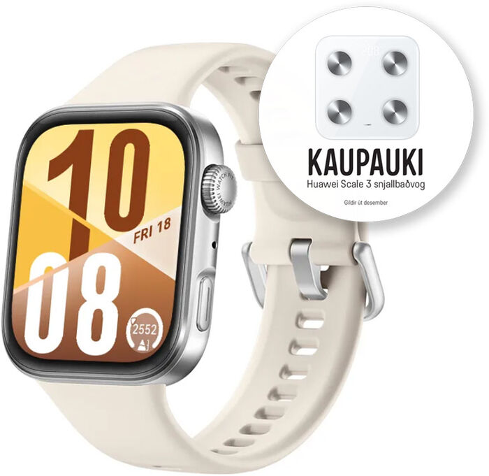 Huawei Watch Fit 4 snjallúr - Hvítt 