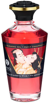 Shunga Aphrodisiac Sparkling Strawberry Wine líkamsolía - 100 ml